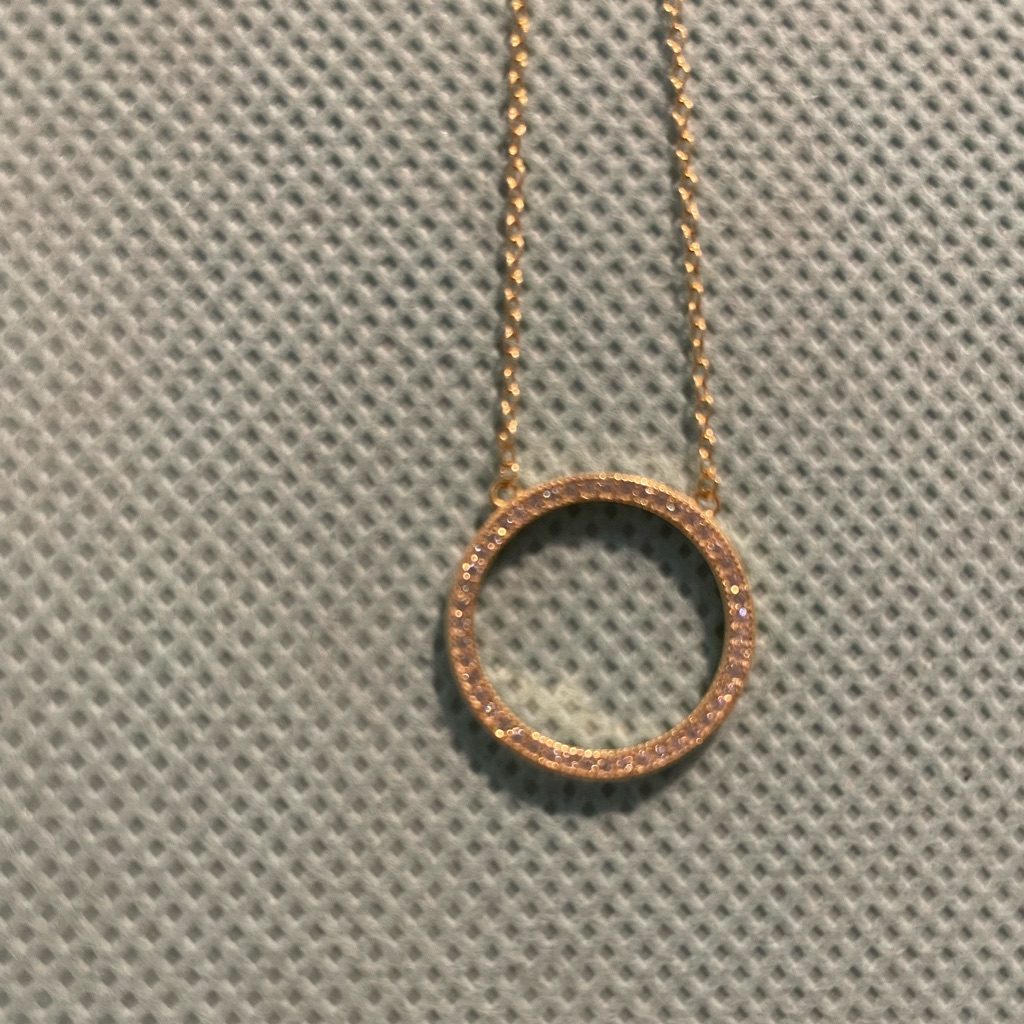 Gold Plated Circle Pendant